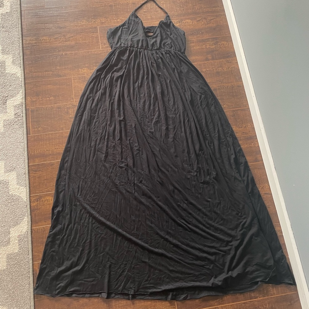 Rachel Pally Black Halter Maxi Dress